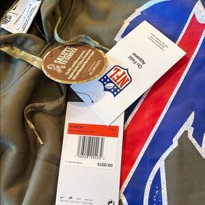 WOMEN’s NFL BUFFALO BILLS THERMA FIT  Olive Green HOODIE